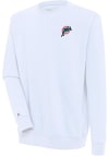 Main image for Antigua Miami Dolphins Mens White Classic Logo Victory Long Sleeve Crew Sweatshirt