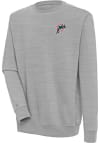 Main image for Antigua Miami Dolphins Mens Grey Classic Logo Victory Long Sleeve Crew Sweatshirt