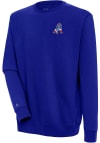 Main image for Antigua New England Patriots Mens Blue Classic Logo Victory Long Sleeve Crew Sweatshirt