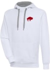 Main image for Antigua Buffalo Bills Mens White Classic Logo Victory Long Sleeve Hoodie