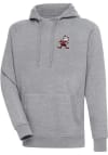 Main image for Antigua Cleveland Browns Mens Grey Classic Logo Victory Long Sleeve Hoodie
