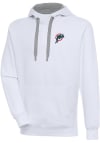 Main image for Antigua Miami Dolphins Mens White Classic Logo Victory Long Sleeve Hoodie