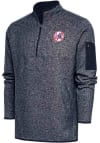 Main image for Antigua New York Yankees Mens Navy Blue Cooperstown Fortune Long Sleeve 1/4 Zip Fashion Pullover