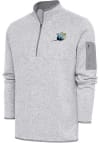 Main image for Antigua Tampa Bay Rays Mens Grey Cooperstown Fortune Long Sleeve 1/4 Zip Fashion Pullover