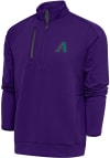 Main image for Antigua Arizona Diamondbacks Mens Purple Cooperstown Generation Long Sleeve 1/4 Zip Pullover