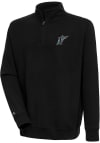 Main image for Antigua Miami Marlins Mens Black Cooperstown Victory Long Sleeve 1/4 Zip Pullover