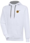 Main image for Antigua San Diego Padres Mens White Cooperstown Victory Long Sleeve Hoodie