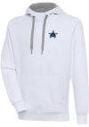 Main image for Antigua Seattle Mariners Mens White Cooperstown Victory Long Sleeve Hoodie