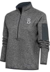 Main image for Antigua Brooklyn Dodgers Womens Grey Cooperstown Fortune 1/4 Zip Pullover