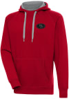 Main image for Antigua San Francisco 49ers Mens Red Tonal Logo Victory Long Sleeve Hoodie