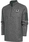 Main image for Antigua Dallas Mavericks Mens Grey Metallic Logo Fortune Long Sleeve 1/4 Zip Pullover