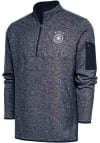 Main image for Antigua Germany National Team Mens Navy Blue Elevate Long Sleeve 1/4 Zip Pullover