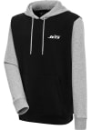 Main image for Antigua New York Jets Mens Black Victory Colorblock Long Sleeve Hoodie
