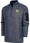 Main image for Antigua Wayne State Warriors Mens Navy Blue Fortune Long Sleeve 1/4 Zip Fashion Pullover
