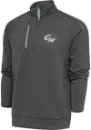 Main image for Antigua George Washington Revolutionaries Mens Grey Generation Long Sleeve Qtr Zip Pullover