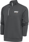 Main image for Antigua Oral Roberts Golden Eagles Mens Grey Generation Long Sleeve 1/4 Zip Pullover