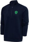 Main image for Antigua Seattle Sounders FC Mens Navy Blue Generation Long Sleeve 1/4 Zip Pullover