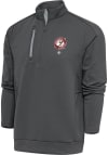 Main image for Antigua Louisville Black Caps Mens Grey Generation Long Sleeve Qtr Zip Pullover