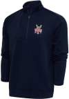 Main image for Antigua Indianapolis Clowns Mens Navy Blue Generation Big and Tall Qtr Zip