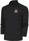 Main image for Antigua Indianapolis Clowns Mens Grey Tribute Long Sleeve 1/4 Zip Pullover
