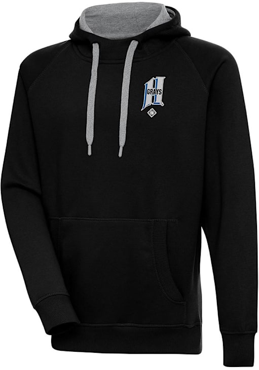 Antigua Homestead Grays Mens Victory Hoodie BLACK