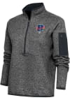 Main image for Antigua Cleveland Buckeyes Womens Grey Fortune 1/4 Zip Pullover