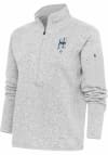 Main image for Antigua Homestead Grays Womens Grey Fortune 1/4 Zip Pullover