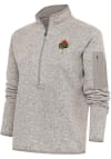 Main image for Antigua Pittsburgh Crawfords Womens Oatmeal Fortune Qtr Zip