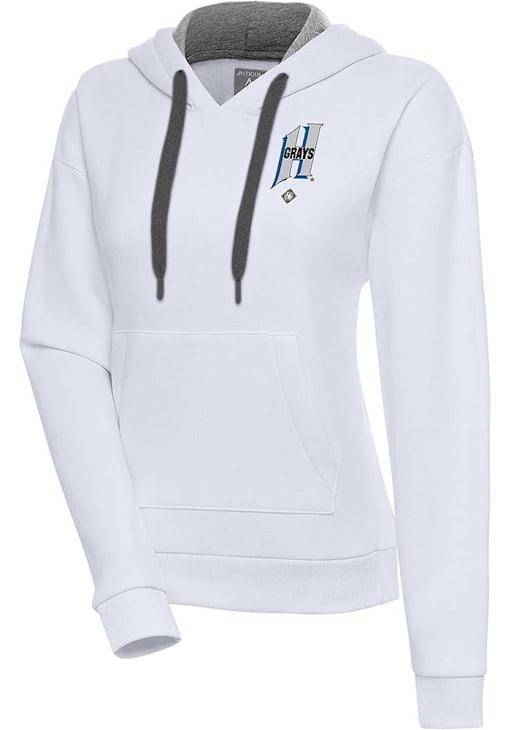 Antigua Homestead Grays Womens Victory Hoodie WHITE