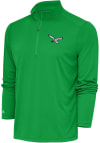 Main image for Antigua Philadelphia Eagles Mens Green Tribute Retro Bird Long Sleeve 1/4 Zip Pullover