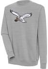 Main image for Antigua Philadelphia Eagles Mens Grey Victory Retro Bird Long Sleeve Crew Sweatshirt