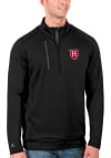 Main image for Antigua Harvard Crimson Mens Black Generation Long Sleeve 1/4 Zip Pullover