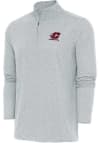 Main image for Antigua Central Michigan Chippewas Mens Grey Hunk Long Sleeve Qtr Zip Pullover