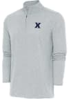Main image for Antigua Xavier Musketeers Mens Grey Hunk Long Sleeve 1/4 Zip Pullover