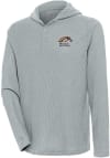 Main image for Antigua Western Michigan Broncos Mens Grey Strong Hold Long Sleeve Hoodie