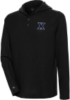 Main image for Antigua Xavier Musketeers Mens Black Strong Hold Long Sleeve Hoodie