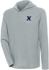 Main image for Antigua Xavier Musketeers Mens Grey Strong Hold Long Sleeve Hoodie