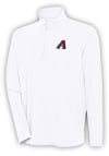 Main image for Antigua Arizona Diamondbacks Mens White Hunk Long Sleeve 1/4 Zip Pullover