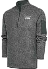 Main image for Antigua MIT Engineers Mens Grey Fortune Long Sleeve Qtr Zip Fashion Pullover