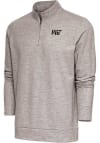 Main image for Antigua MIT Engineers Mens Oatmeal Gambit Long Sleeve 1/4 Zip Pullover