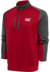 Main image for Antigua MIT Engineers Mens Red Team Long Sleeve 1/4 Zip Pullover