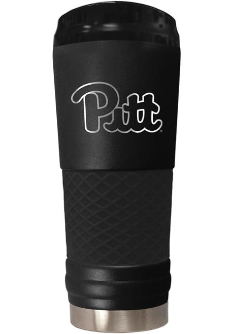 Black Pitt Panthers Stealth 24oz Powder Coated Stainless Steel Tumbler