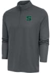 Main image for Antigua Slippery Rock Mens Charcoal Epic Long Sleeve 1/4 Zip Pullover