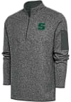 Main image for Antigua Slippery Rock Mens Grey Fortune Long Sleeve 1/4 Zip Fashion Pullover