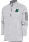 Main image for Antigua Slippery Rock Mens Grey Fortune Long Sleeve 1/4 Zip Fashion Pullover