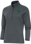Main image for Antigua Slippery Rock Womens Charcoal Epic 1/4 Zip Pullover