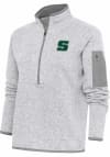 Main image for Antigua Slippery Rock Womens Grey Fortune 1/4 Zip Pullover