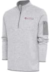 Main image for Antigua University of Chicago Maroons Mens Grey Fortune Long Sleeve 1/4 Zip Fashion Pullover