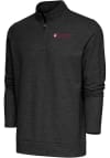 Main image for Antigua University of Chicago Maroons Mens Black Gambit Long Sleeve 1/4 Zip Pullover