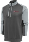 Main image for Antigua University of Chicago Maroons Mens Grey Team Long Sleeve 1/4 Zip Pullover